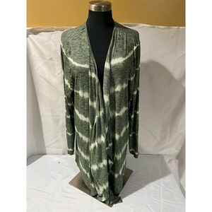 Live Let Live Women's XL Multicolor Striped Kimono Coatigan Mid-Length